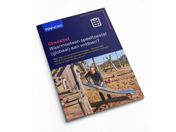 Download checklist speeltoestellen veiligheid Cover van de checklist voor het voldoen aan veiligheidseisen voor speeltoestellen.